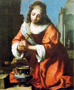 Jan Vermeer Saint Praxidis oil on canvas